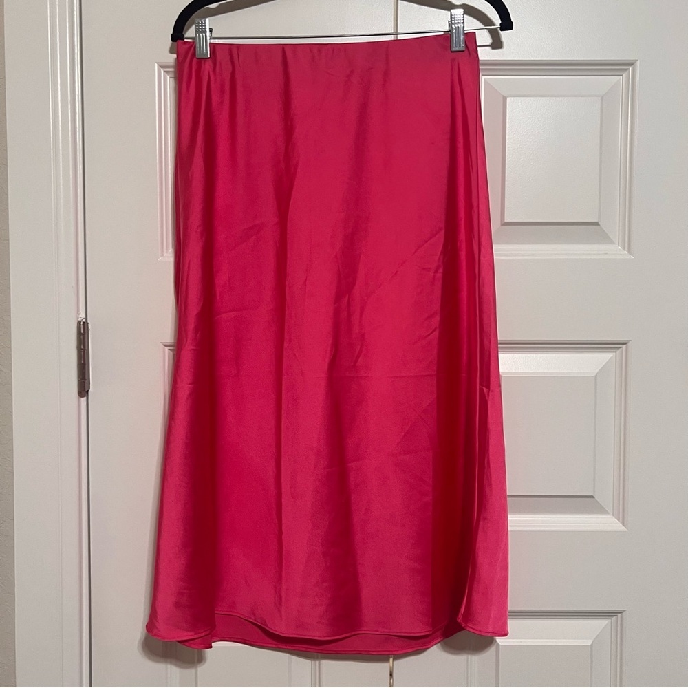 Chic A-Line Pink Skirt